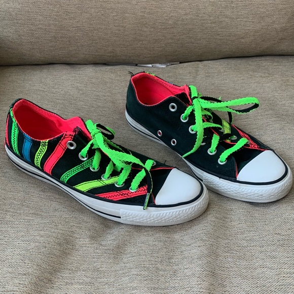 Converse Shoes - Converse Neon Stripe Sneakers